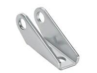 Clevis bracket with single-hole base plate