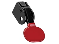 Red push-button gas spring release head (short)